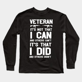 Veterans Army Air Force Gift Long Sleeve T-Shirt